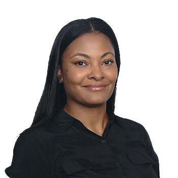 Mercedes, our Certified Dental Assistant the team uniform for Palms Dentistry